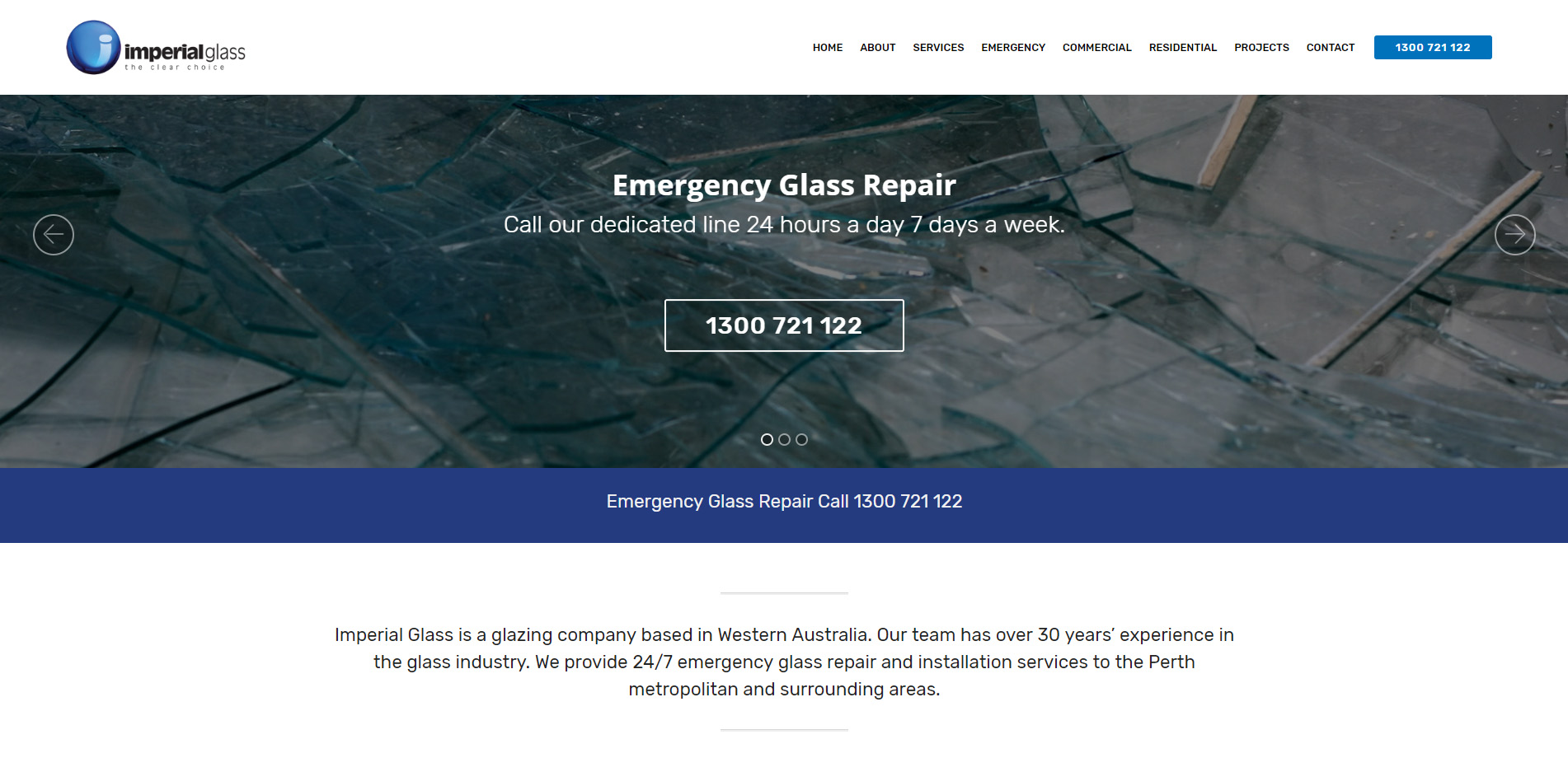 Imperial Glass, Website Design